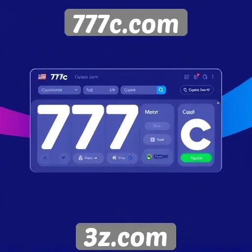 Interface do usuário do 777c.com é amigável e intuitiva